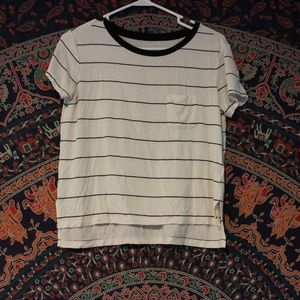 Soft & Sexy Black and White Striped Tee